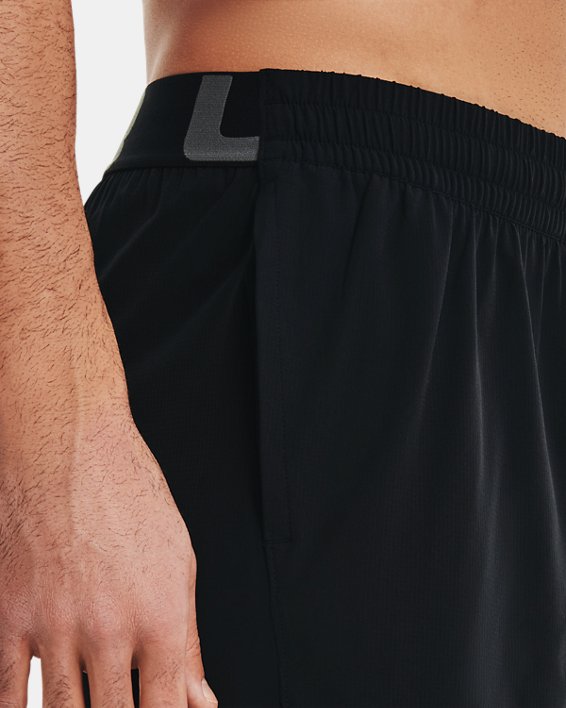 Men's UA Elevated Woven 2.0 Shorts in Black image number 3